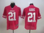 Jerseys Factory Cheap Nike 49ers #21 Frank Gore Red Stitched NFL