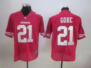 Jerseys Factory Cheap Nike 49ers #21 Frank Gore Red Stitched NFL