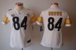 Jerseys Factory Cheap Nike Steelers #84 Antonio Brown White With