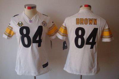 Jerseys Factory Cheap Nike Steelers #84 Antonio Brown White With