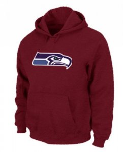 Jerseys Factory Cheap Seattle Seahawks Logo Pullover Hoodie Red
