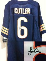 Jerseys Factory Cheap Nike Bears #6 Jay Cutler Navy Blue Team Co