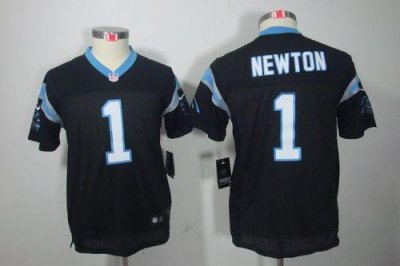 Jerseys Factory Cheap Nike Panthers #1 Cam Newton Black Team Col