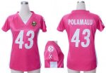 Jerseys Factory Cheap Nike Steelers #43 Troy Polamalu Pink Draft