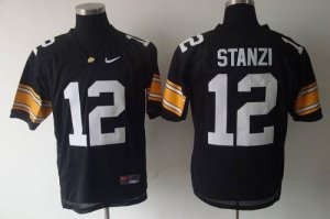 Jerseys Factory Cheap Hawkeyes #12 Stanzi Black Embroidered NCAA