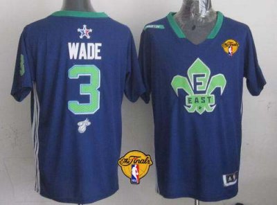 Jerseys Factory Cheap Heat #3 Dwyane Wade Navy Blue 2014 All Sta