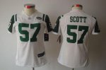 Jerseys Factory Cheap Nike Jets #57 Bart Scott White Women's Emb