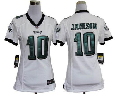 Jerseys Factory Cheap Nike Eagles #10 DeSean Jackson White Women