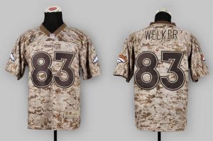 Jerseys Factory Cheap Nike Broncos #83 Wes Welker Camo USMC Men'