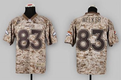 Jerseys Factory Cheap Nike Broncos #83 Wes Welker Camo USMC Men'