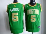 Jerseys Factory Cheap Celtics #5 Kevin Garnett Embroidered Green