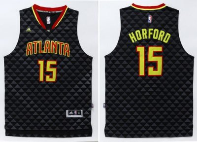 Jerseys Factory Cheap Hawks #15 Al Horford Black Swingman Stitch