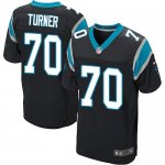 Jerseys Factory Cheap Nike Panthers #70 Trai Turner Black Team C