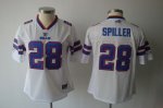 Jerseys Factory Cheap Bills #28 C.J. Spiller White Women's Team