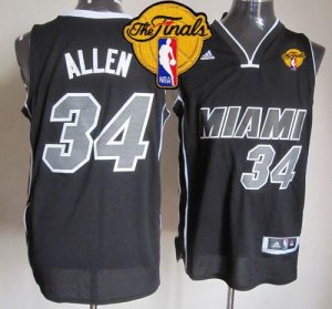 Jerseys Factory Cheap Revolution 30 Heat #34 Ray Allen Black/Whi