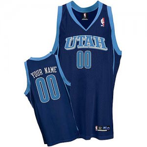 Jerseys Factory Cheap Jazz Personalized Authentic Blue NBA Jerse