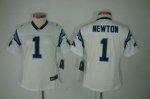 Jerseys Factory Cheap Nike Panthers #1 Cam Newton White Women's