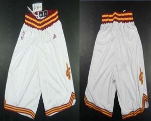 Jerseys Factory Cheap Cleveland Cavaliers White NBA Shorts