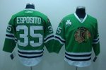 Jerseys Factory Cheap Blackhawks #35 Tony Esposito Embroidered G