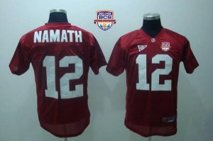Jerseys Factory Cheap Crimson Tide #12 Joe Namath Red 2013 BCS N