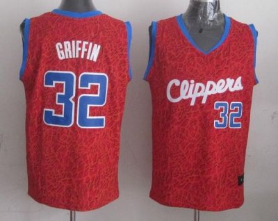 Jerseys Factory Cheap Clippers #32 Blake Griffin Red Crazy Light