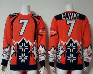 Jerseys Factory Cheap Nike Broncos #7 John Elway Orange/Navy Blu