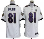 Jerseys Factory Cheap Nike Ravens #81 Anquan Boldin White With A