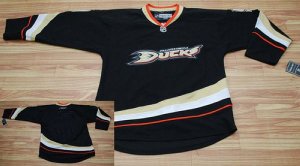 Jerseys Factory Cheap Ducks Blank Embroidered Black NHL Jersey