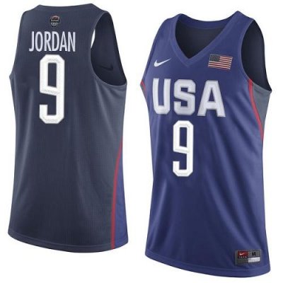 Jerseys Factory Cheap Nike Team USA #9 Michael Jordan Navy Blue