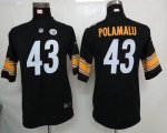 Jerseys Factory Cheap Nike Steelers #43 Troy Polamalu Black Team