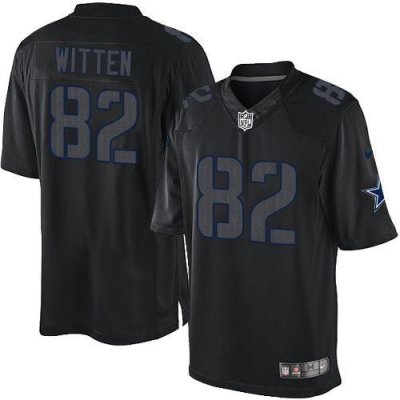 Jerseys Factory Cheap Nike Cowboys #82 Jason Witten Black Men's
