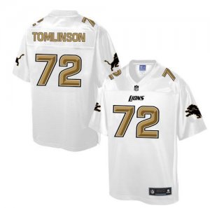Jerseys Factory Cheap Nike Lions #72 Laken Tomlinson White Men's