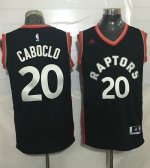 Jerseys Factory Cheap Raptors #20 Bruno Caboclo Black Stitched N