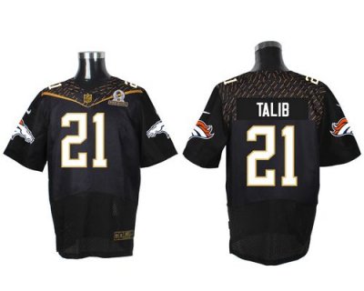 Jerseys Factory Cheap Nike Broncos #21 Aqib Talib Black 2016 Pro