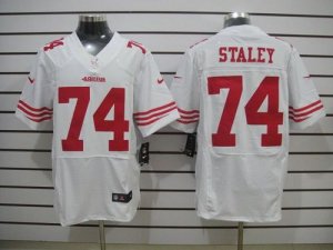 Jerseys Factory Cheap Nike 49ers #74 Joe Staley White Men's Stit
