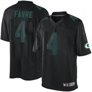 Jerseys Factory Cheap Nike Packers #4 Brett Favre Black Men's St