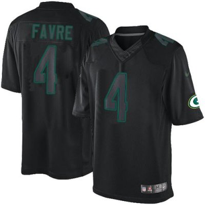 Jerseys Factory Cheap Nike Packers #4 Brett Favre Black Men's St