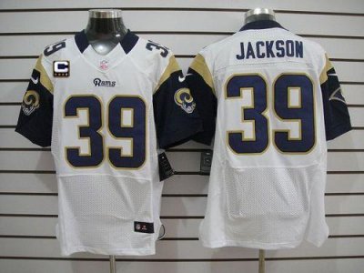 Jerseys Factory Cheap Nike Rams #39 Steven Jackson White With C