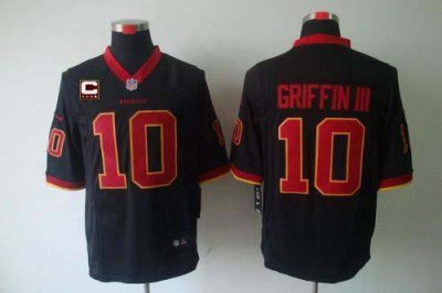 Jerseys Factory Cheap Nike Redskins #10 Robert Griffin III Black