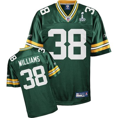 Jerseys Factory Cheap Packers #38 Tramon Williams Green Super Bo