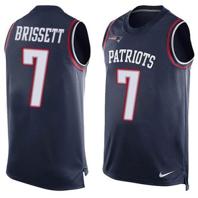 Jerseys Factory Cheap Nike Patriots #7 Jacoby Brissett Navy Blue