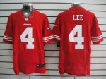 Jerseys Factory Cheap Nike 49ers #4 Andy Lee Red Team Color Men'