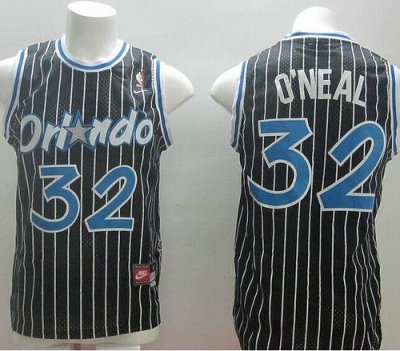 Jerseys Factory Cheap Nike Magic #32 Shaquille O'Neal Black Thro