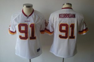 Jerseys Factory Cheap Redskins #91 Ryan Kerrigan White Women's T