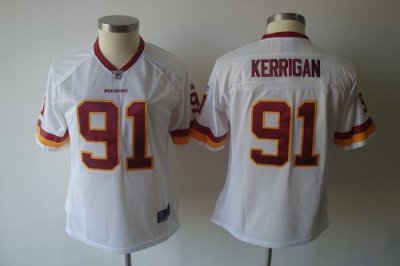 Jerseys Factory Cheap Redskins #91 Ryan Kerrigan White Women's T