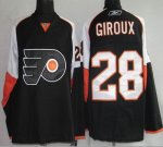 Jerseys Factory Cheap Flyers #28 Claude Giroux Black Embroidered