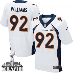 Jerseys Factory Cheap Nike Broncos #92 Sylvester Williams White