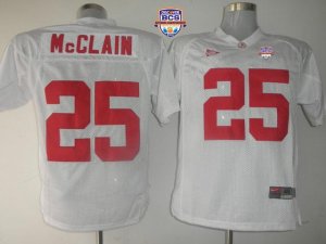 Jerseys Factory Cheap Crimson Tide #25 Rolando McClain White 201