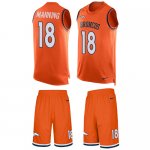 Jerseys Factory Cheap Nike Broncos #18 Peyton Manning Orange Tea