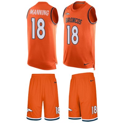 Jerseys Factory Cheap Nike Broncos #18 Peyton Manning Orange Tea